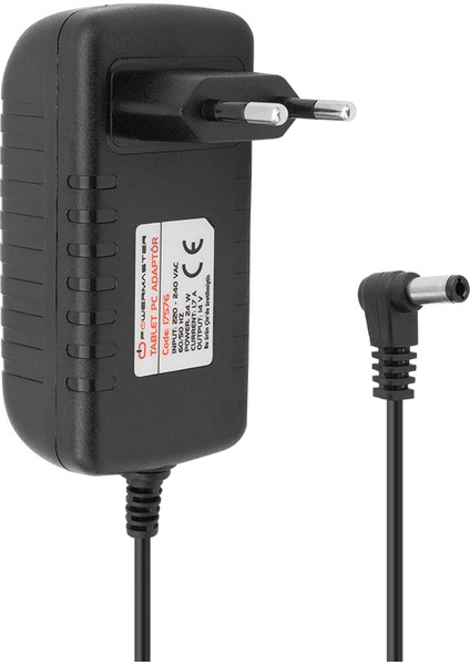 Powermaster 14 Volt - 1.7 Amper - 24 Watt 5.5*2.5 L Uçlu Plastik Kasa Priz Tipi Adaptör