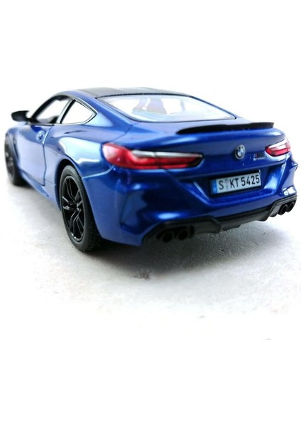 Bmw M8 Diecast Çek Bırak Model Araba 1:34 Ölçek Mavi modelleri