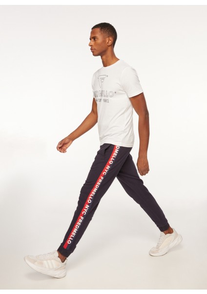 Lastikli Bel Slim Fit Lacivert Erkek Eşofman Altı FM23W06PF fiyatları