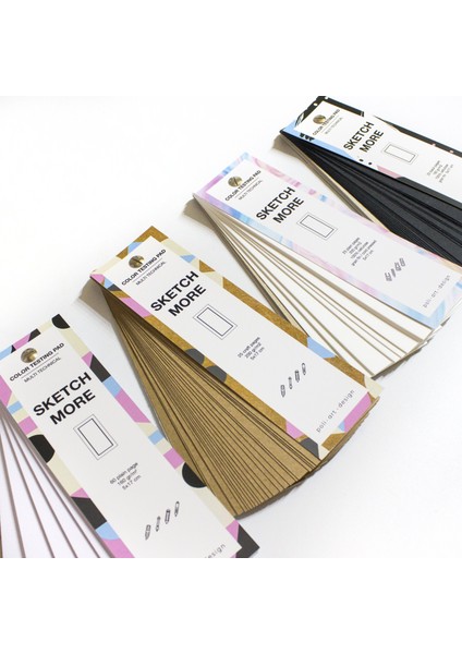 Renk Paletler 4'lü Set (Delikli Vidalı/ 5X17CM/ Karışık Teknikler Için)