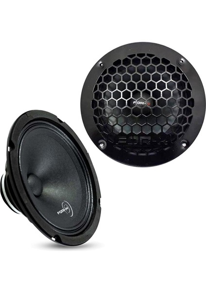 For-X XMD-1020N Oto Mıdrange 20CM 180W Kapaklı 2 Adet