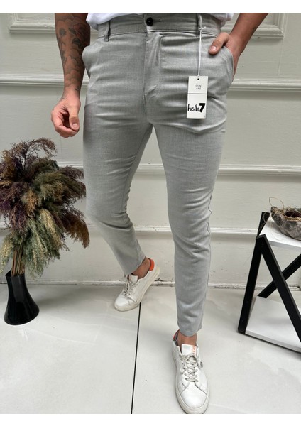 Erkek Slimfit Kesim Kumaş Pantolon