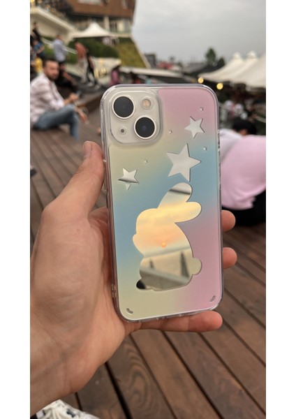 Aynalı Tavşan Kapak Apple iPhone 15 Pro Max