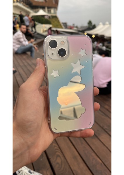 Aynalı Tavşan Kapak Apple iPhone 15 Pro Max modelleri
