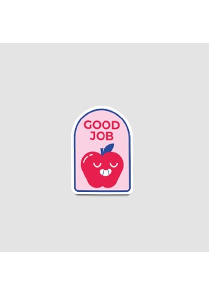 Good Job Elma Tasarımlı Laptop Sticker