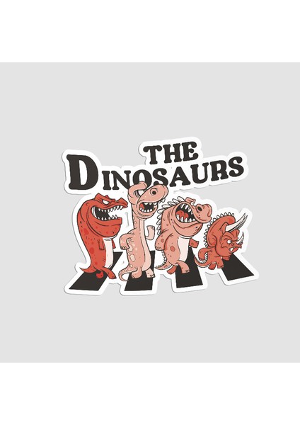 The Dinosaurs Tasarımlı Laptop Sticker