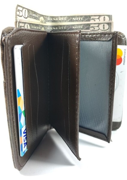 Hediye Kutulu Şık Deri Cüzdan Kartlık ve Kağıt Para Bölmeli modelleri