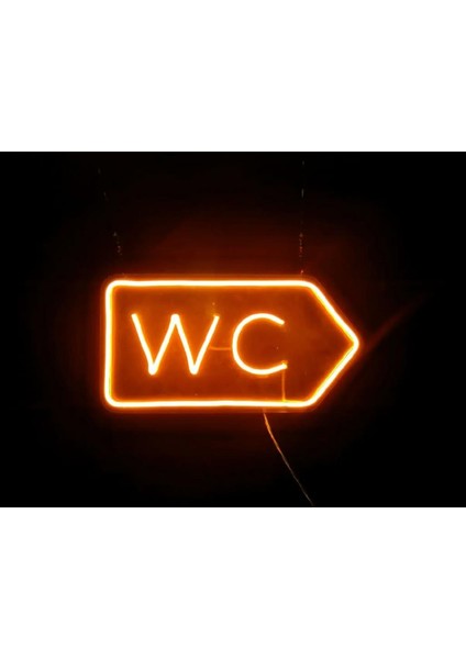 Sanec Tuvalet-Wc Yön Tabelası Neon Tabela