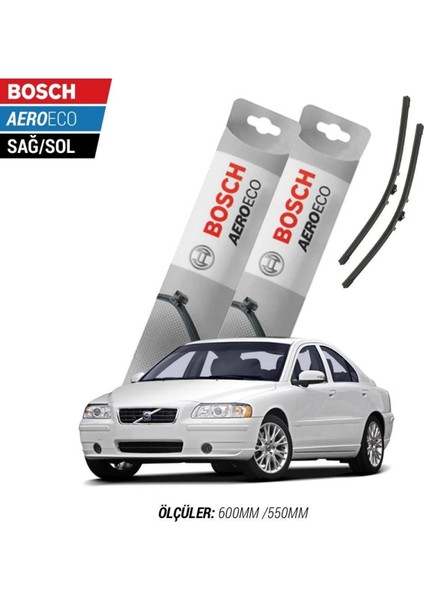 Volvo S60 2010 Model Bosch Aeroeco Muz Silecek Takımı