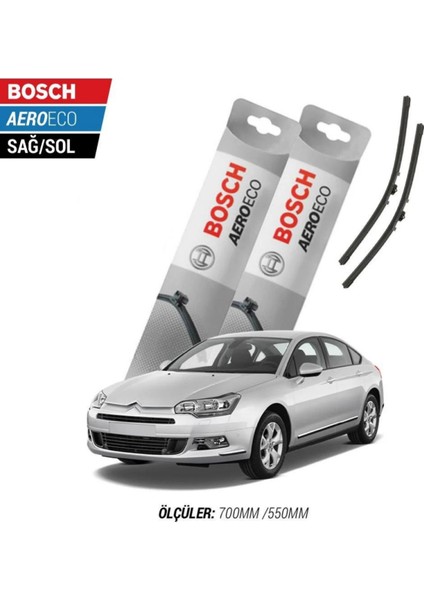 Citroen C5 2010 Model Bosch Aeroeco Muz Silecek Takımı