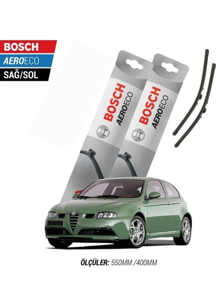 Alfa Romeo 147 2008 Model Bosch Aeroeco Muz Silecek Takımı