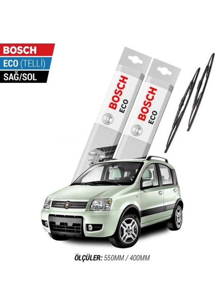 Fiat Panda 2007 Model Silecek Takımı Bosch Eco (Telli)