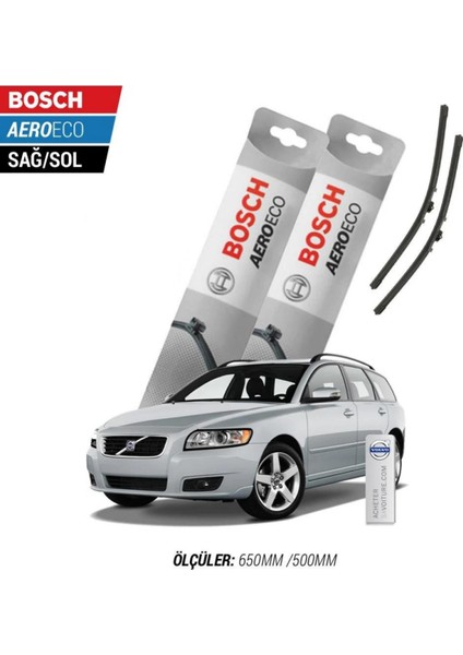 Volvo V50 2006 Model Bosch Aeroeco Muz Silecek Takımı