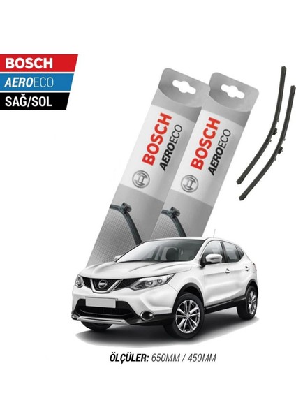Nissan Qashqai 2014 Model Bosch Aeroeco Muz Silecek Takımı