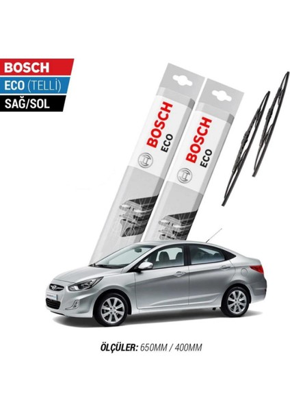 Hyundai Accent Blue 2014 Model Silecek Takımı Bosch Eco (Telli)