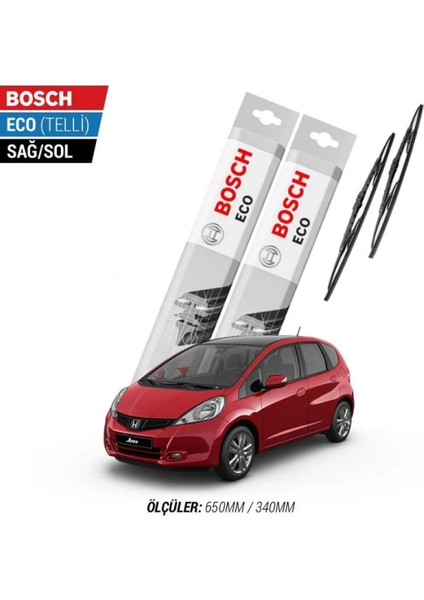 Honda Jazz 2013 Model Silecek Takımı Bosch Eco (Telli)