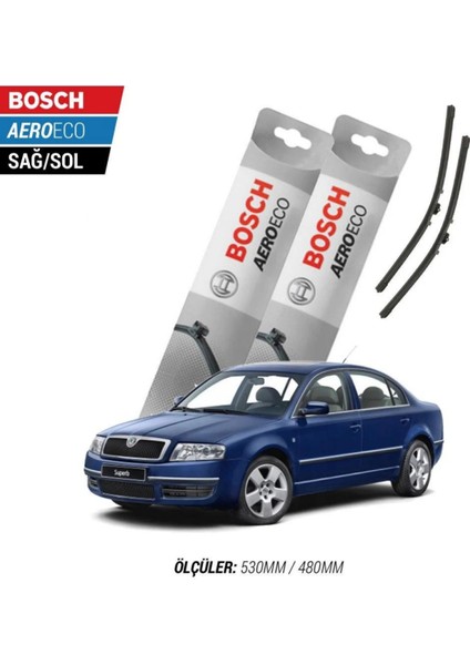 Skoda Superb 2008 Model Bosch Aeroeco Muz Silecek Takımı