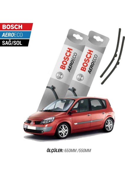 Renault Scenic 2009 Model Bosch Aeroeco Muz Silecek Takımı