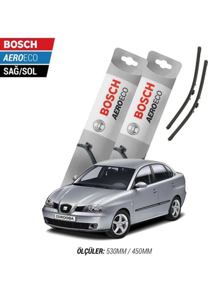 Seat Cordoba 2005 Model Bosch Aeroeco Muz Silecek Takımı