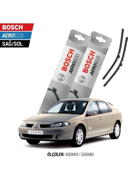 Renault Laguna 2 2002 Model Bosch Aeroeco Muz Silecek Takımı