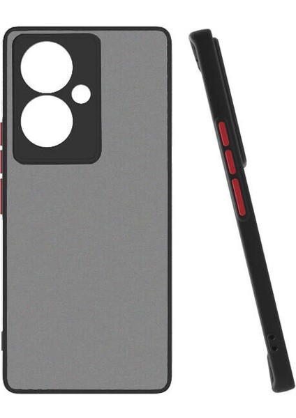 Vivo V29 Lite 5g Kılıf Renkli Kenarlı Buzlu Kamera Korumalı Hux Kapak