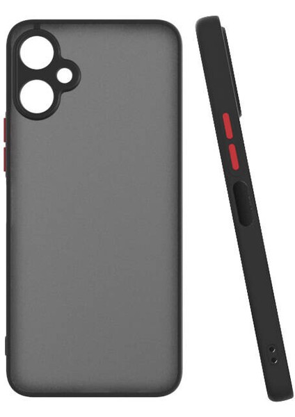 Tecno Spark 9t Kılıf Renkli Kenarlı Buzlu Kamera Korumalı Hux Kapak