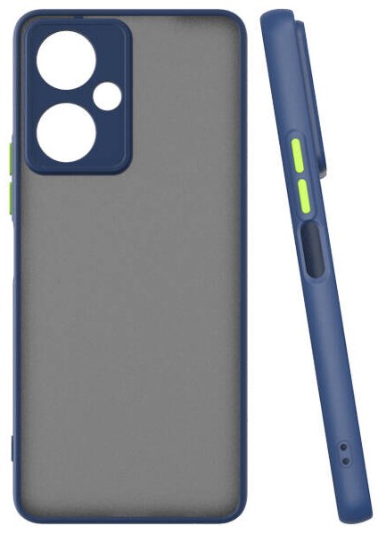 Tecno Camon 19 Kılıf Renkli Kenarlı Buzlu Kamera Korumalı Hux Kapak
