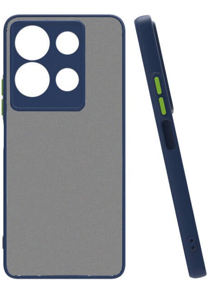 Infinix Note 30 4g Kılıf Renkli Kenarlı Buzlu Kamera Korumalı Hux Kapak