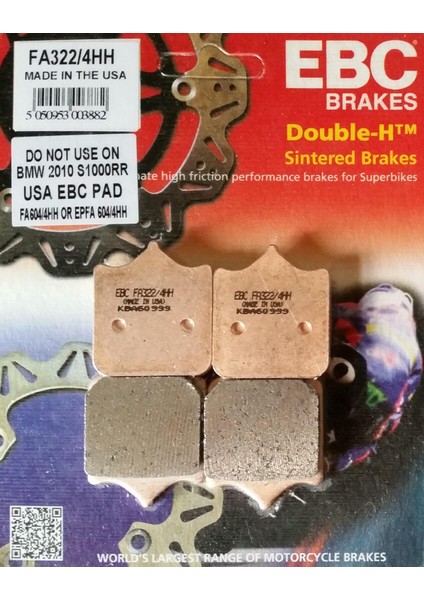 FA322/4HH 2010-2011 Ktm 690 Duke R Ön Fren Balatası Sinterli Balata
