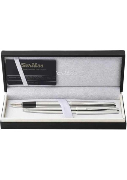 Takım 78M Tükenmez-Dolma Kalem takım krom