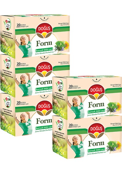 Form Karışık Bitki Çayı 20 Süzen Poşet (30 Gr), 5 Adet