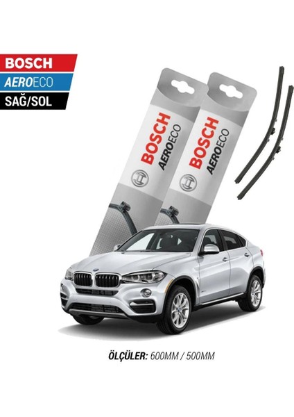 Bmw X6 F16/F86 2016 Model Bosch Aeroeco Muz Silecek Takımı