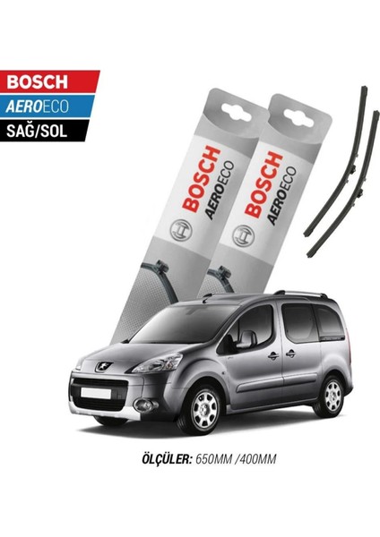 Peugeot Partner 2016 Model Bosch Aeroeco Muz Silecek Takımı