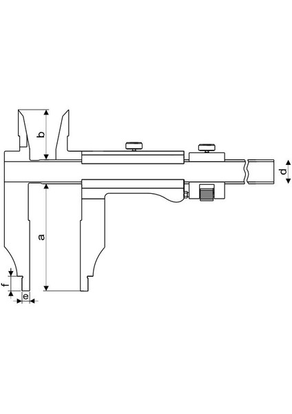 0-500MM Pld Ekonomik Tip Mekanik Ekstra Uzun Çift Çene Kumpas
