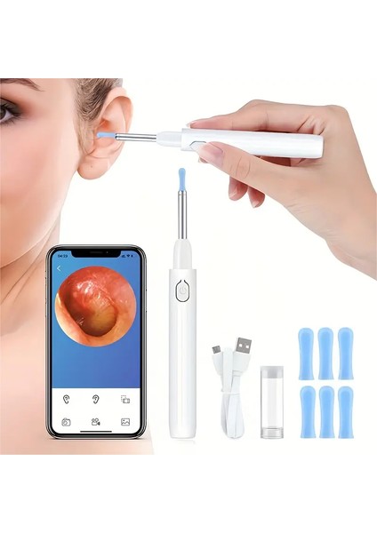 1296P Kameralı IPhone Android ile Uyumlu Kulak Kiri Temizleme Aracı (Yurt Dışından)