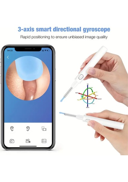 1296P Kameralı IPhone Android ile Uyumlu Kulak Kiri Temizleme Aracı (Yurt Dışından)