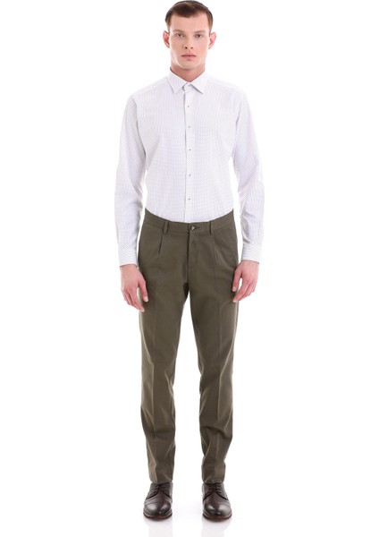 Bordo Slim Fit Baskılı Pamuklu Slim Yaka Uzun Kollu Klasik Gömlek fiyatları