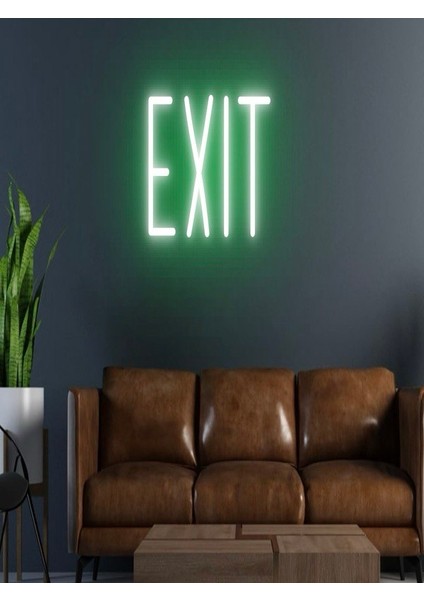 Exıt Yazılı Neon Tabela