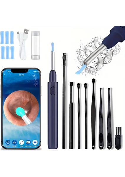 Visual Smart Kulak Kirini Temizleme Aracı-Koyu Mavi (Yurt Dışından)