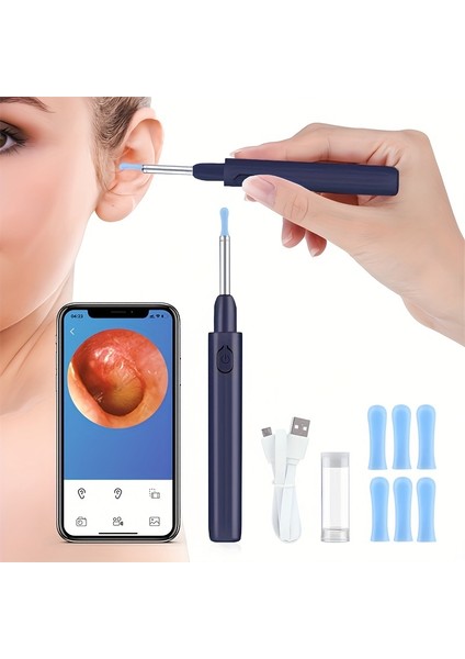 Visual Smart Kulak Kirini Temizleme Aracı-Koyu Mavi (Yurt Dışından)