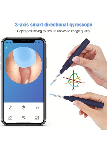 Visual Smart Kulak Kirini Temizleme Aracı-Koyu Mavi (Yurt Dışından)