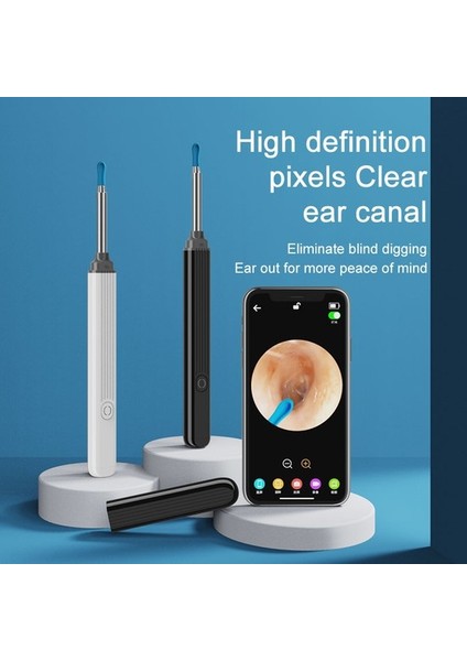 Ne3 Pro Akıllı Kulak Wax Temizleme Temizleyici ile Hd Kamera LED Işık Kablosuz Otoskop Alet Takımı (Yurt Dışından)