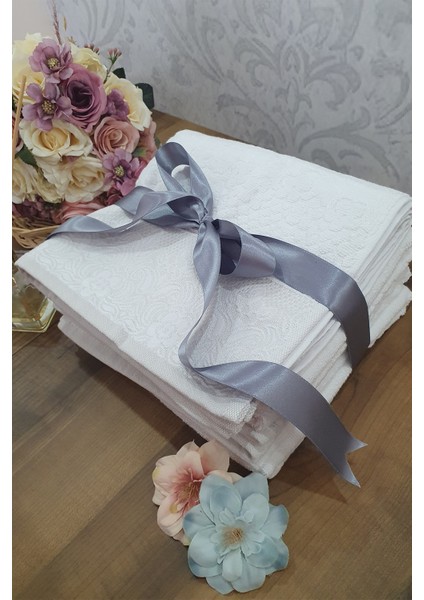 4 Adet 50x90 Cm Bambu Havlu Seti El-Yüz Havlusu Çeyiz Seti
