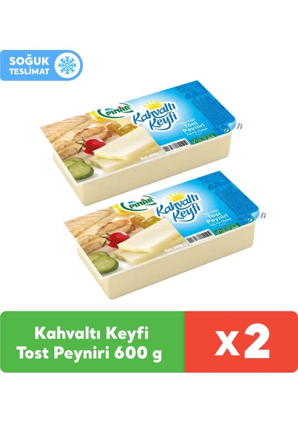 Kahvaltı Keyfi Tost Peyniri 600 gr x 2 Adet