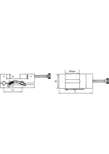 100MM Krasnic Açılı Vidalı Hassas Mengene fiyatları