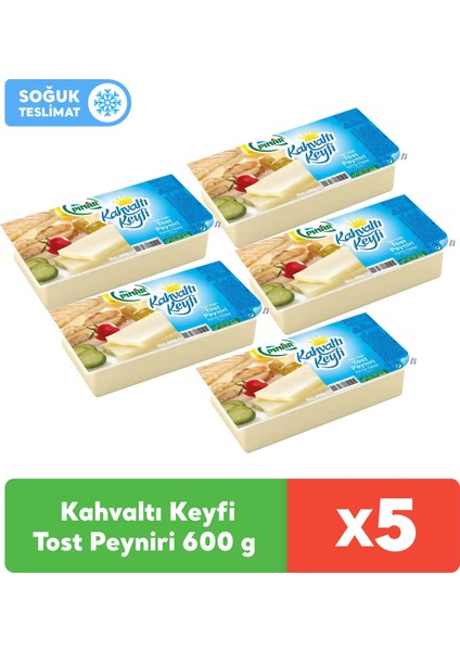 Kahvaltı Keyfi Tost Peyniri 600 gr x 5 Adet