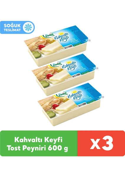 Kahvaltı Keyfi Tost Peyniri 600 gr x 3 Adet