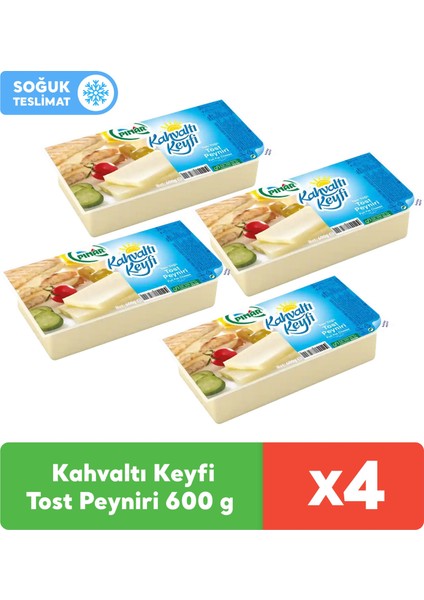 Kahvaltı Keyfi Tost Peyniri 600 gr x 4 Adet