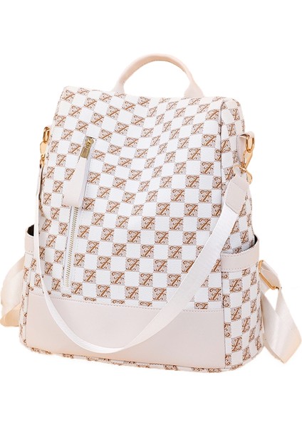 Sırt Çantası Şık Rahat Çift Amaçlı Alt Değiştirme Çantası Büyük Kapasiteli Kadın Sırt Çantası (Yurt Dışından)