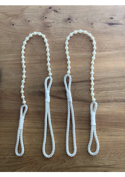 Ege’nin Atölyesinden Inci Broçöl , Yan Bağlama , 1 Adet , Perde Süsü , Fon Bağlama